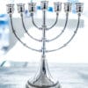 Sterling Silver Small Seven Branches Menorah