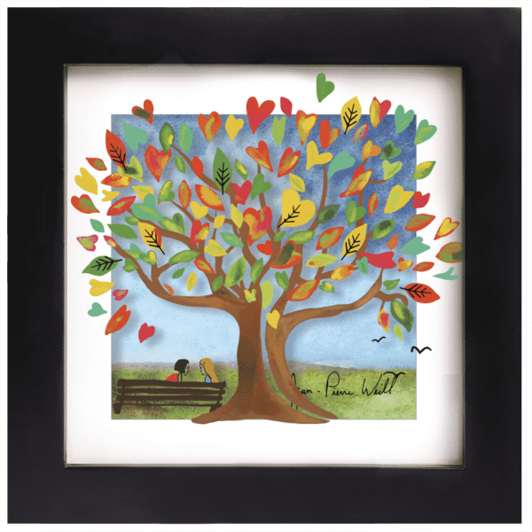 Romantic 3D Painting of Tree of Love