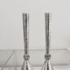 Traditional and Modern Silver Candlesticks with Tray