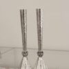 Traditional and Modern Silver Candlesticks with Tray