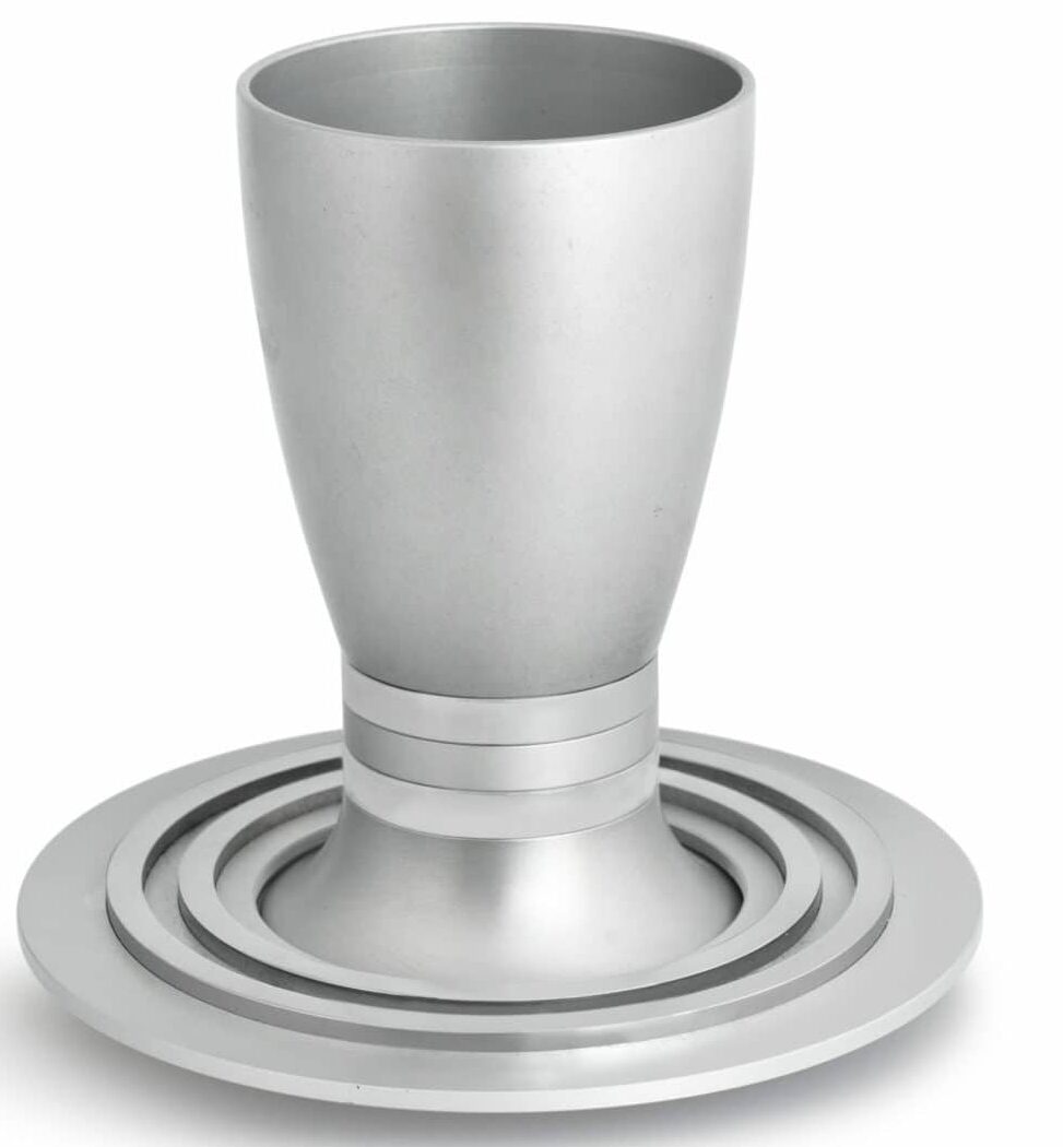 Modern Aluminum Sabbath Kiddush Cup