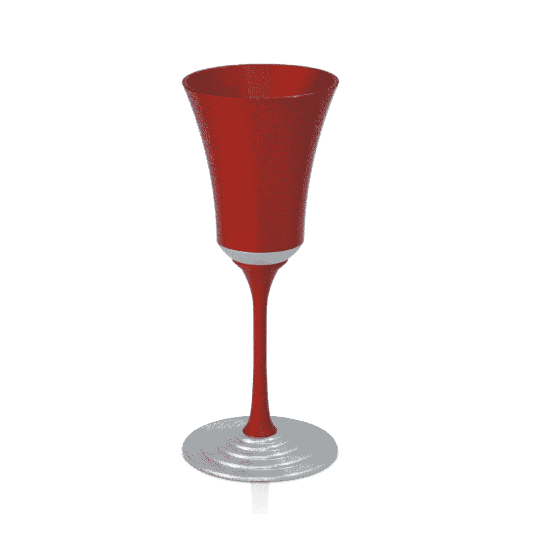 Aluminum Wine Cup with an Elegant Stem