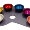 A Colorful Seder Plate Made of Anodized Aluminum