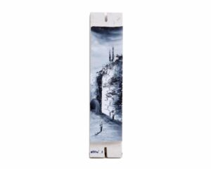 Black and White Artistic Western Wall Mezuzah Case