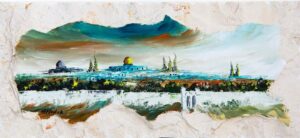 Jerusalem Old City View Oil Painting