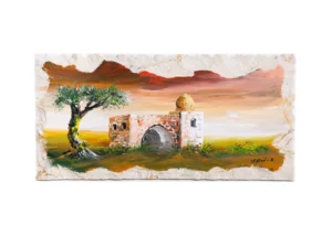 Bethlehem Landscape Rustic Oil Painting and Home Décor 