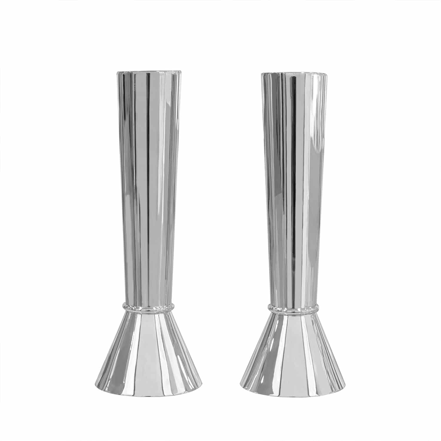 Mid Size Sterling Silver Clean Look Candlesticks