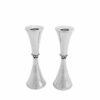Traditional Sterling Silver Candlesticks with Filigree and Crown
