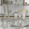 Traditional and Modern Candlesticks with Matching Tray Sterling silver