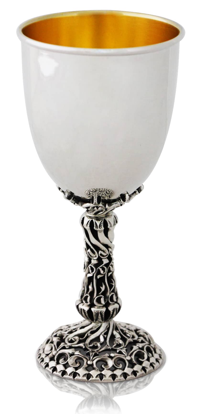 Unique 925 Sterling Silver Kiddush Wine Goblet