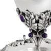 Sterling Silver Kiddush Cup with Amethyst Stones
