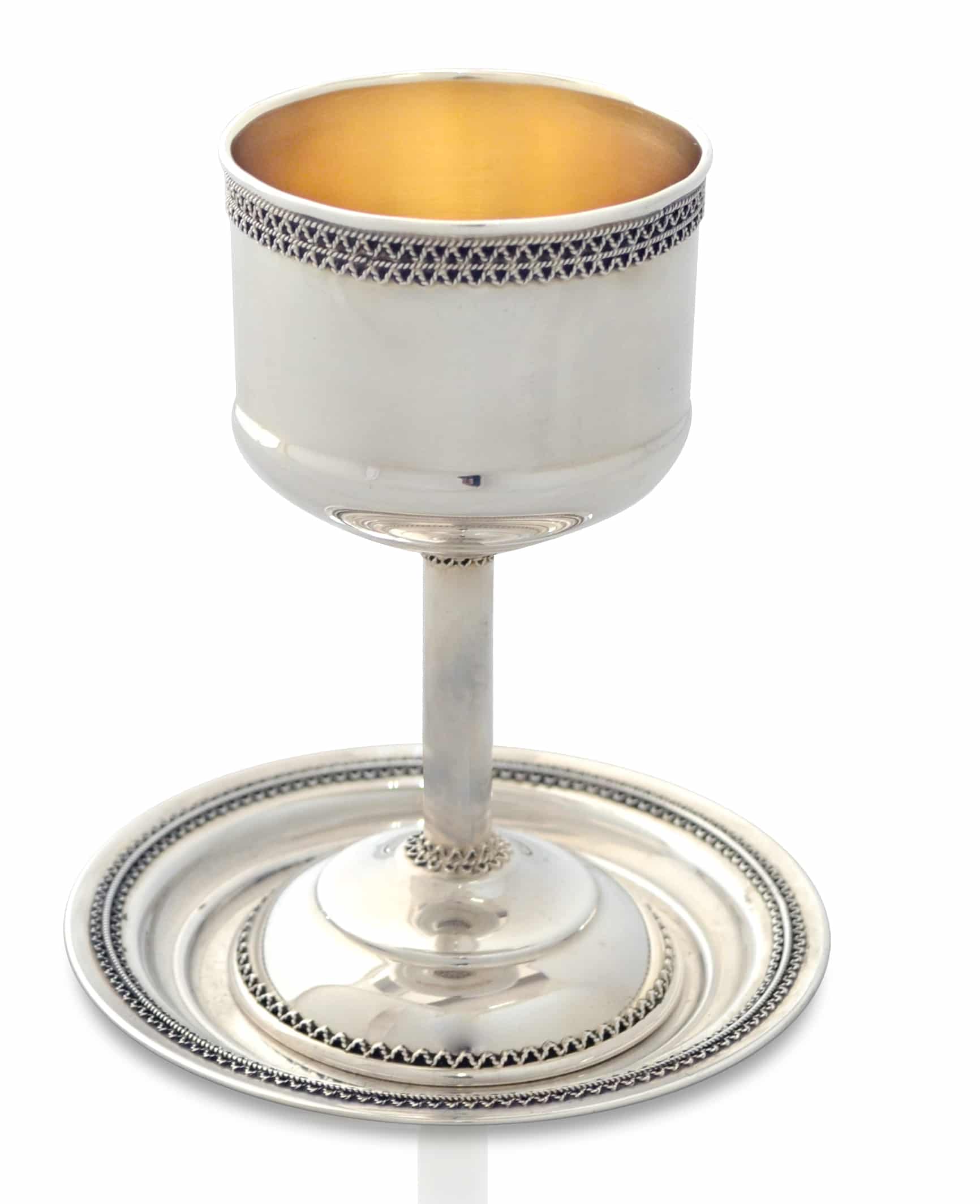 Classic 925 Sterling Silver Delicate Kiddush Cup
