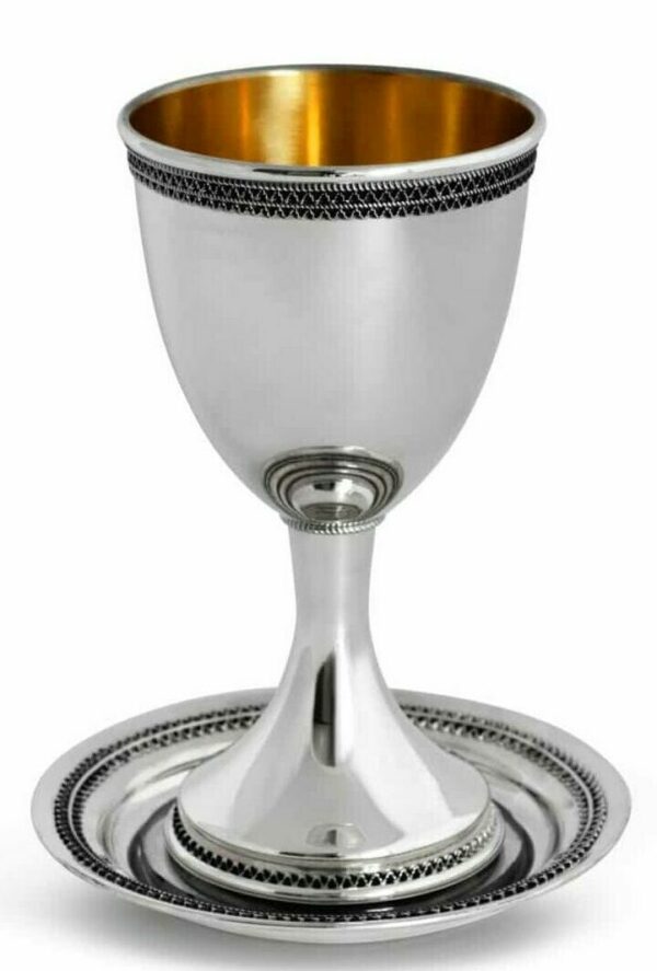 Custom Egg Shaped Silver Kiddush Cup