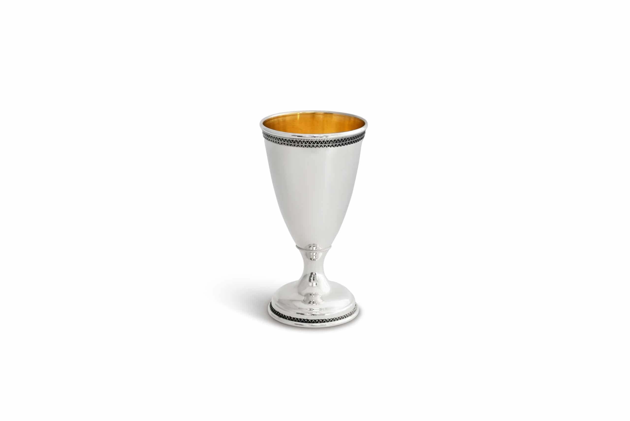 Traditional Kiddush Cup with Filigree