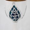 Wine Goblet Decorated with Hebrew Blessing