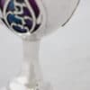 Stunning Hammered Sterling Silver Kiddush Cup