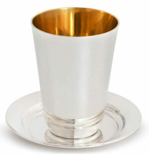 Modern 925 Sterling Silver Kiddush Cup