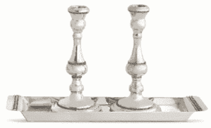Small Size Sterling Silver Filigree Candlesticks