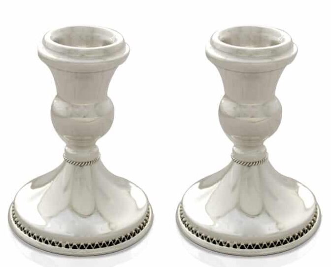 Petite 925 Sterling Silver Candlesticks