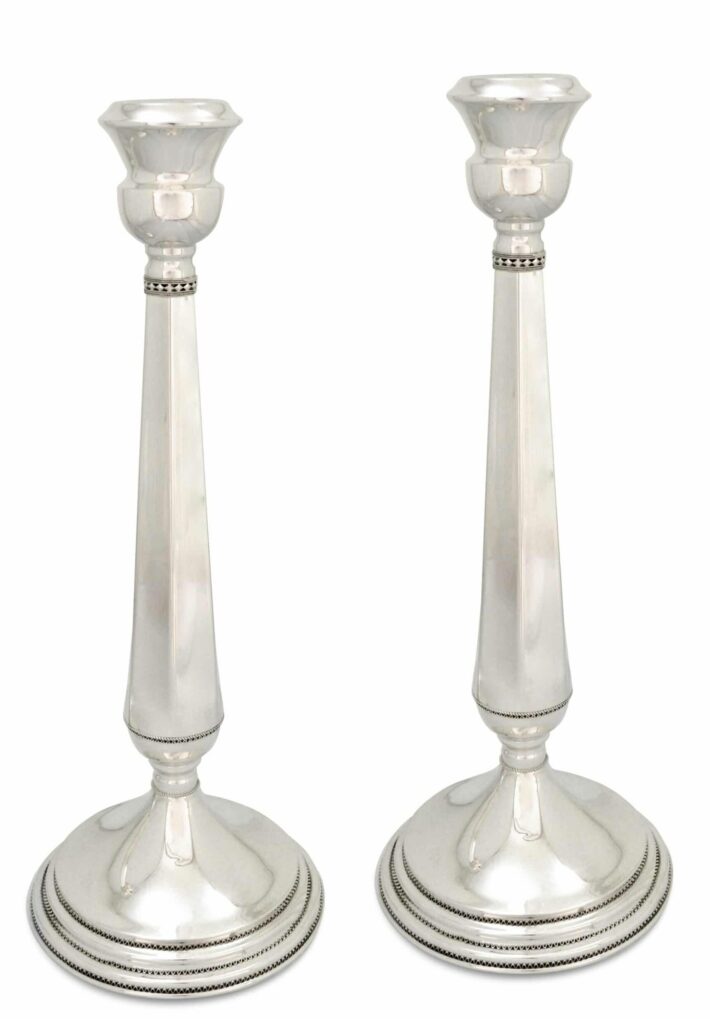 Extra Large Sterling Silver Candle Holders