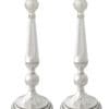 Extra Large Sterling Silver Candlesticks with Filigree