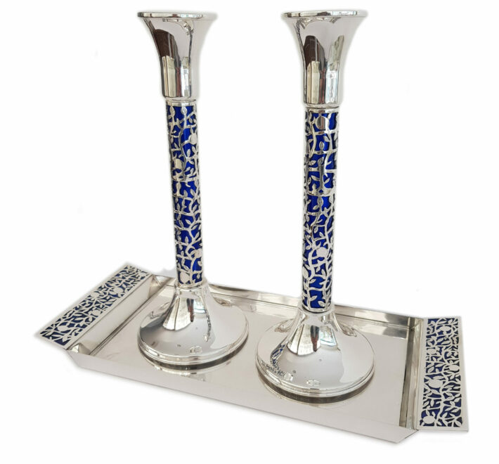 Special Large Candlesticks with Tray set