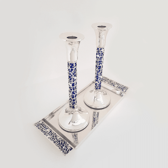 Special Large Candlesticks with Tray set