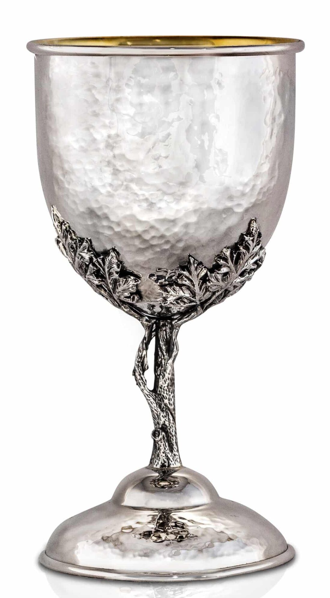 Hammered Sterling Silver Special Kiddush Cup