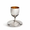 Nature Leaf Shaped Sterling Silver Kiddush cup