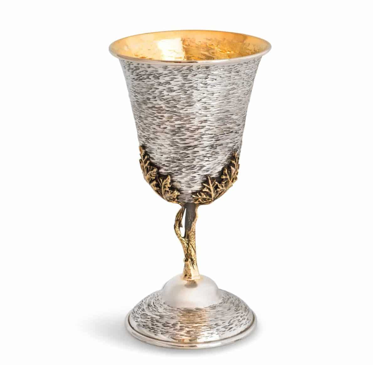 Beautiful Nature Sterling Silver Wine Goblet