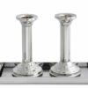 Mid Size Sabbath Candlesticks and Tray