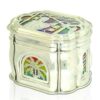 Sterling Silver Etrog Box with Colorful Enamel