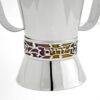 Washing Cup Silver With Colorful Enamel