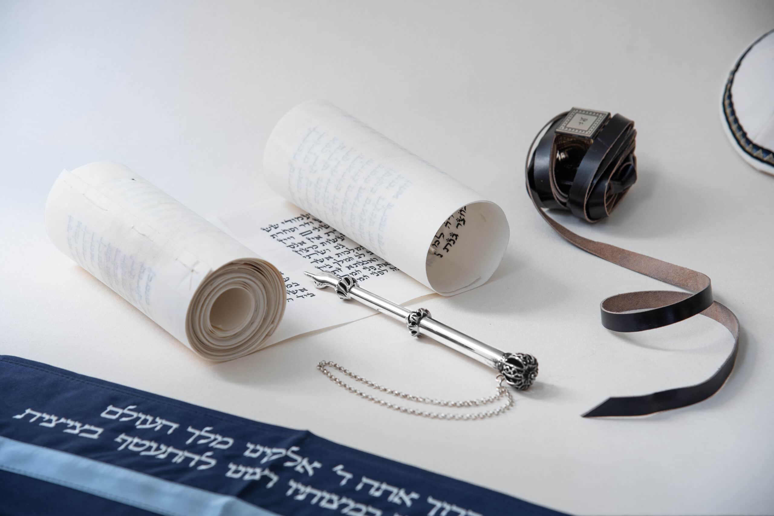 Silver Torah Pointer with Crown Rim