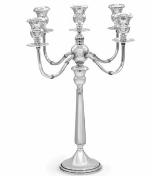 Sterling Silver Old Fashioned Candelabra with Filigree