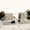Sterling Silver Nature Inspired Tefillin Boxes