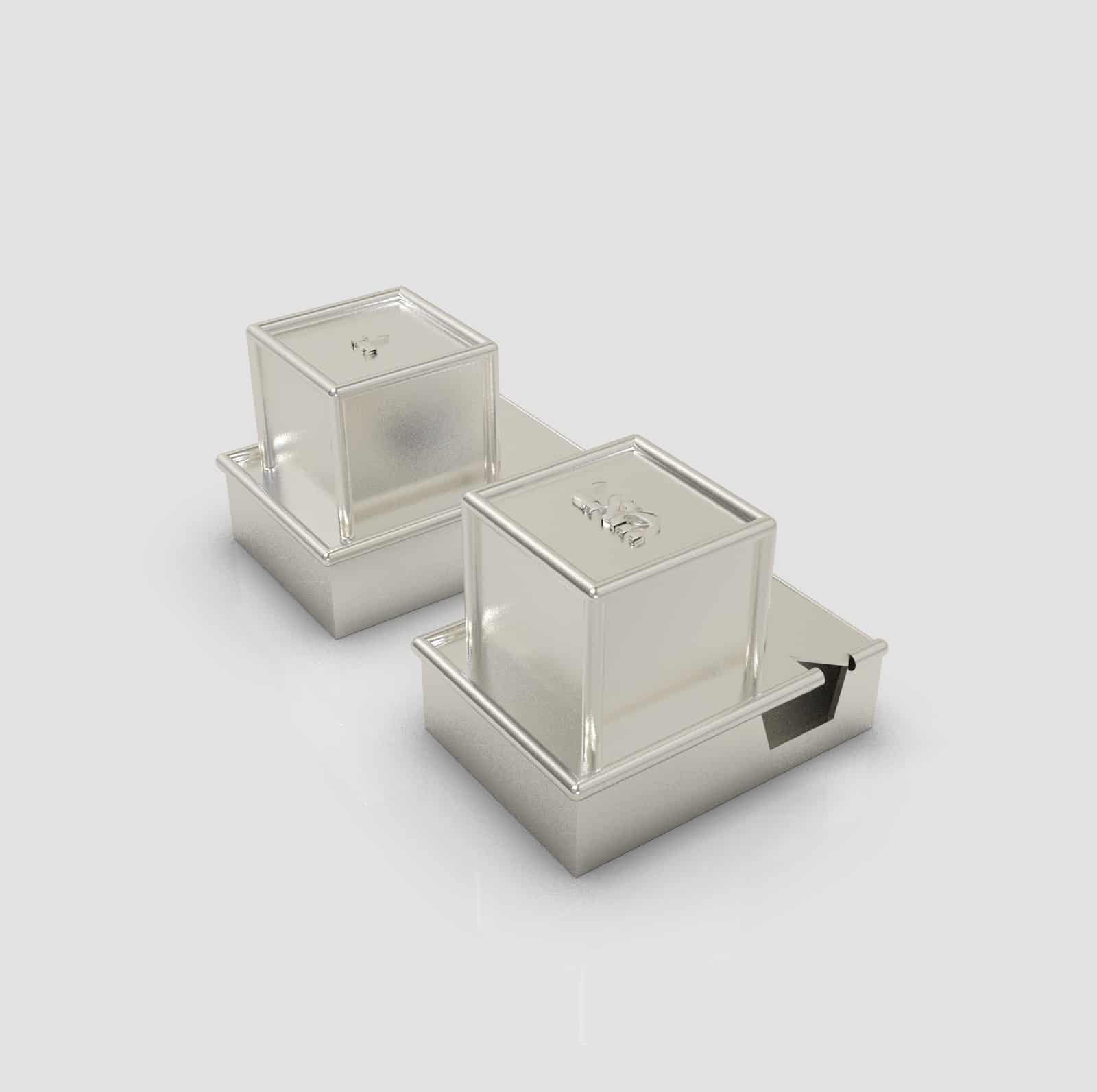 Tefillin Boxes Made of 925 Sterling Silver