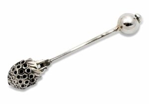 Custom Sterling Silver Rounded Honey Spoon