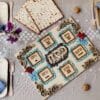 Royal ornaments Wooden Seder Plate