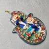 Polymer Clay Colorful Hamsa Mobile with Two Rabbis