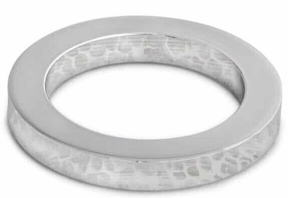 Hammered Aluminum Napkin Ring Holder Rings