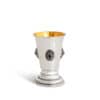 Kiddush Goblet and Liqueur Cups with Amethyst Stones
