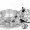 Hammered Honey Dish Set with Plate & Spoon