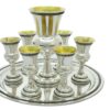 Kiddush Goblet and Liqueur Cups with Filigree