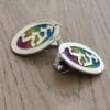 Custom Sterling Silver Colorful Tallit Clips