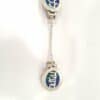 Hammered Custom Tallit Clips with Enamel