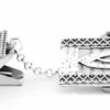 Sterling Silver “Shin” Tallit Clips with Filigree