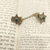 Tallit Clips Sterling silver with Eilat Stones