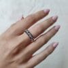Black Hebrew Wedding Diamond Ring