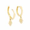 Gold Hamsa Earrings